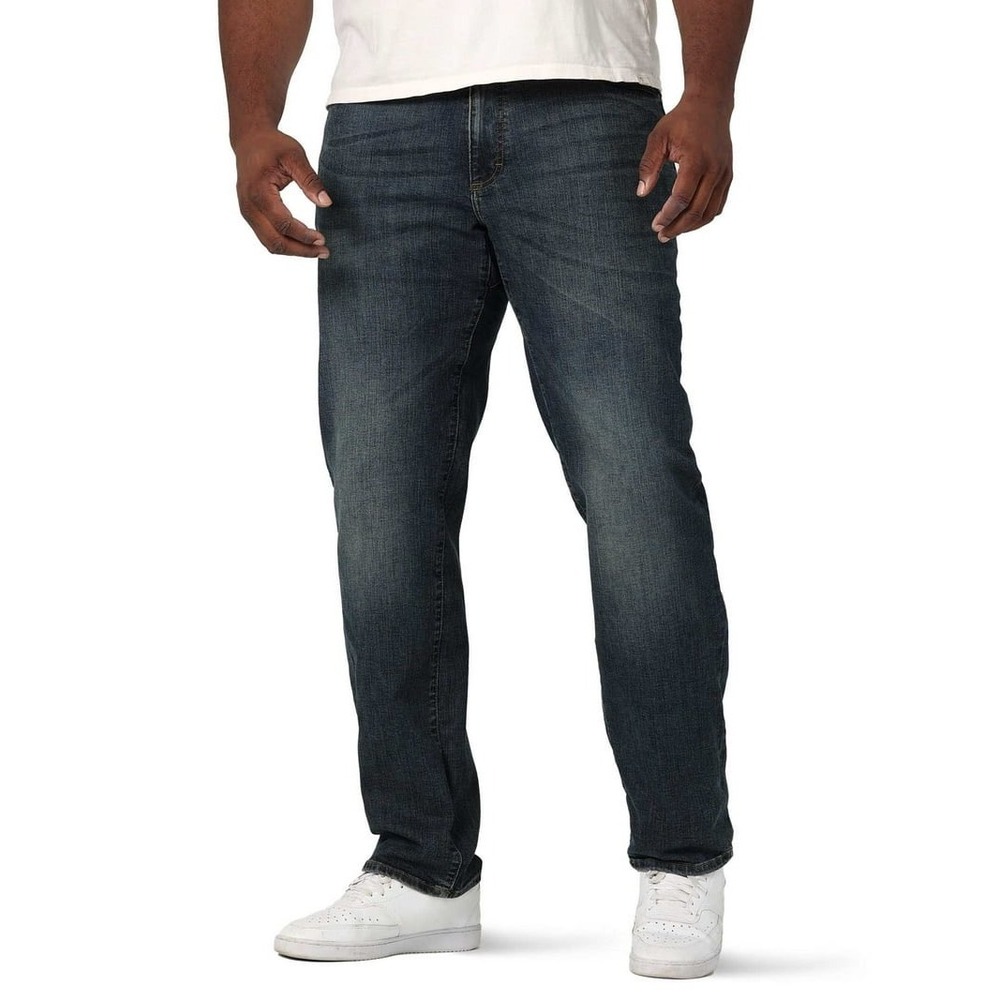 NWT! Lee Extreme Motion Maverick Jeans Mens 38x30 Straight Taper Dark Wash Blue